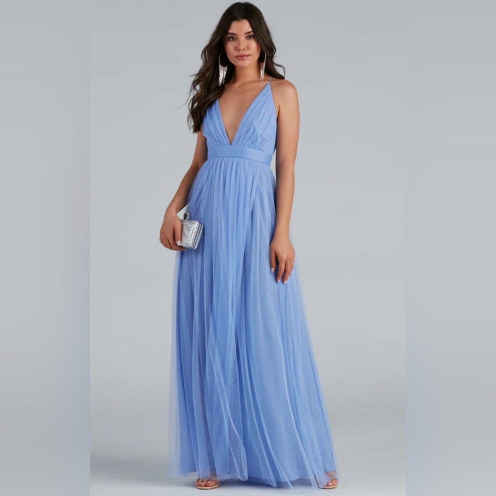 Windsor Light Blue Maxi Dress